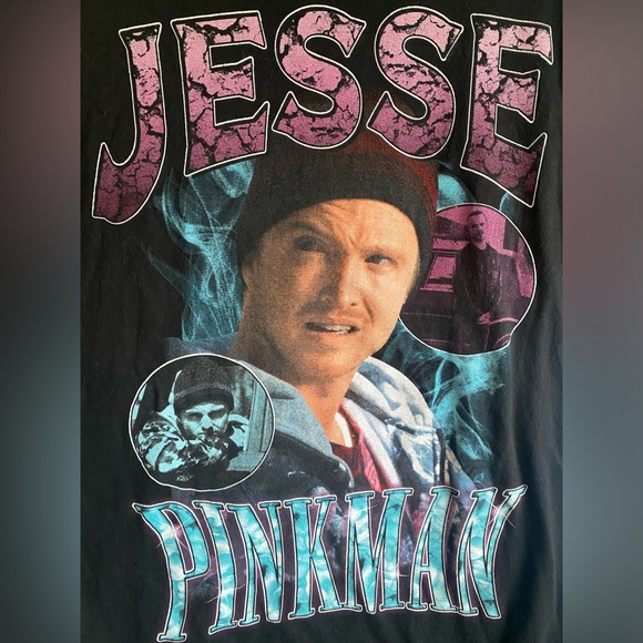 3/$25 Jesse pinkman breaking bad hot topic tee y2k emo grunge baggy movie tv - Picture 2 of 3